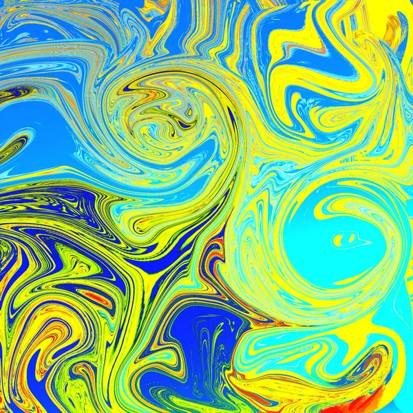 Liquid abstract background with oil painting streaks — Stock Photo, Image