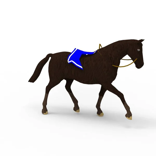 3d rendering of horse created by using a blender tool — Stock Photo, Image