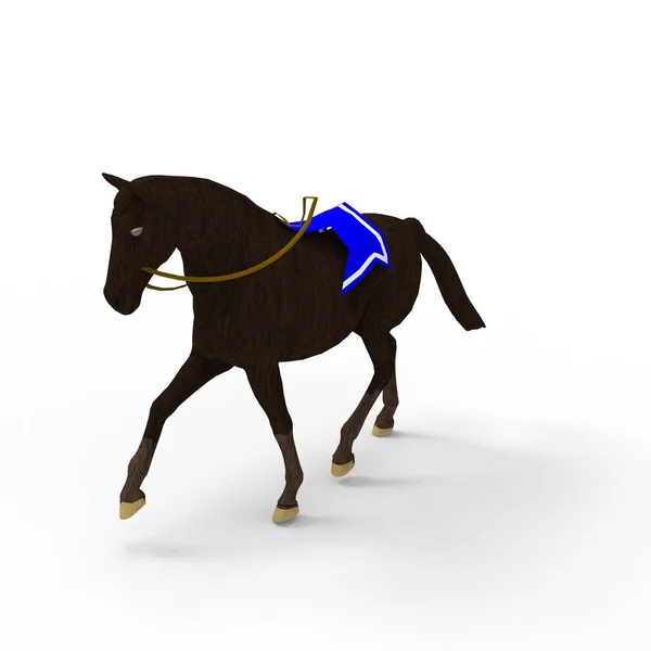 3d rendering of horse created by using a blender tool — Stock Photo, Image