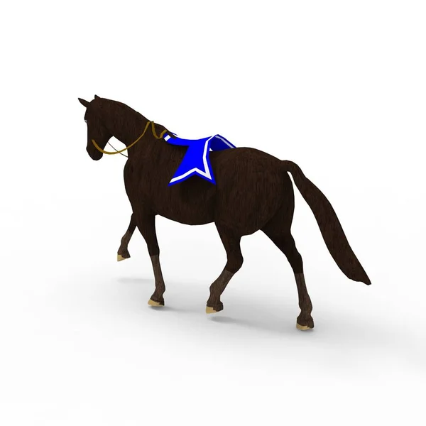 3d rendering of horse created by using a blender tool — Stock Photo, Image