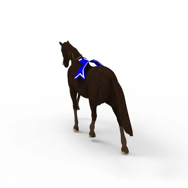 3d rendering of horse created by using a blender tool — Stock Photo, Image