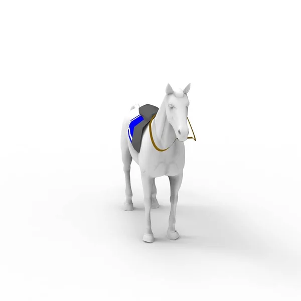 3d representación de caballo creado mediante una herramienta de licuadora —  Fotos de Stock