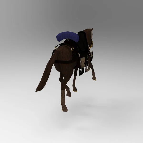 3d rendering of horse created by using a blender tool — Stock Photo, Image