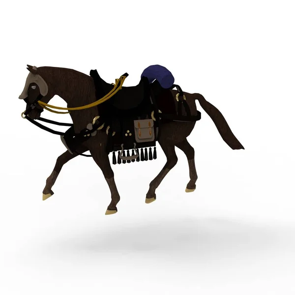 3d rendering of horse created by using a blender tool — Stock Photo, Image