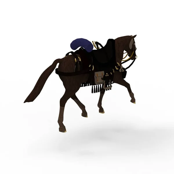 3d rendering of horse created by using a blender tool — Stock Photo, Image