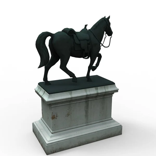 3d rendering of horse created by using a blender tool — Stock Photo, Image