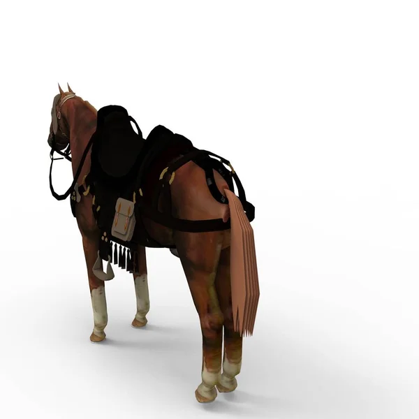 3d representación de caballo creado mediante una herramienta de licuadora — Foto de Stock