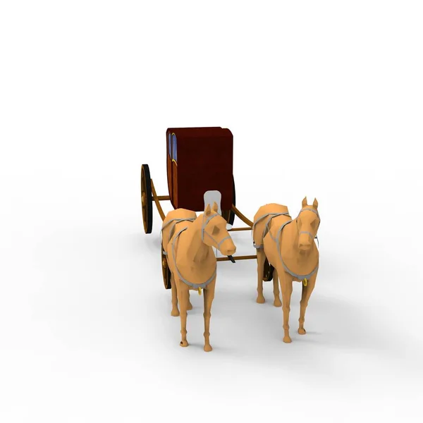 3d rendering of horse created by using a blender tool — Stock Photo, Image