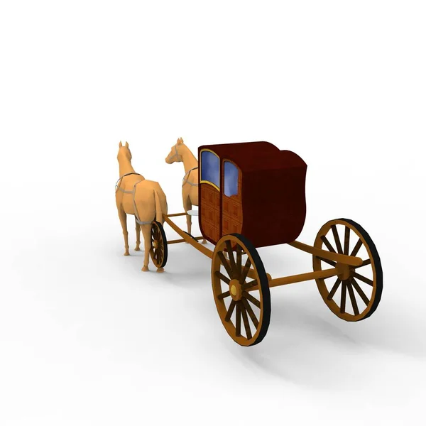3d rendering of horse created by using a blender tool — Stock Photo, Image
