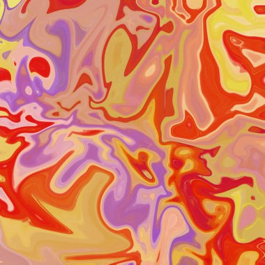 Yağlı boya çizgileri olan sıvı soyut arkaplan