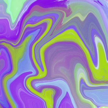 Yağlı boya çizgileri olan sıvı soyut arkaplan