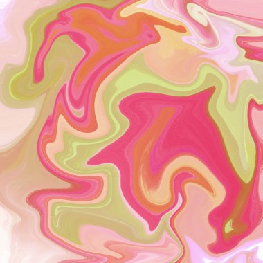 Yağlı boya çizgileri olan sıvı soyut arkaplan