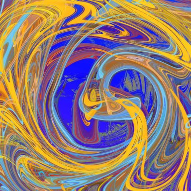 Yağlı boya çizgileri olan sıvı soyut arkaplan