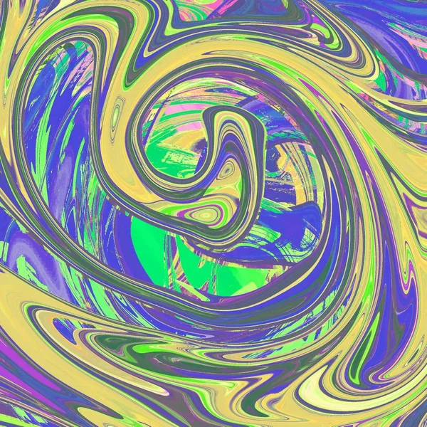 Liquid abstract background with oil painting streaks — Stock Photo, Image