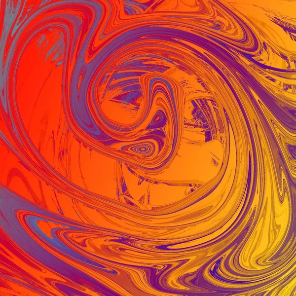 Liquid abstract background with oil painting streaks — Stock Photo, Image