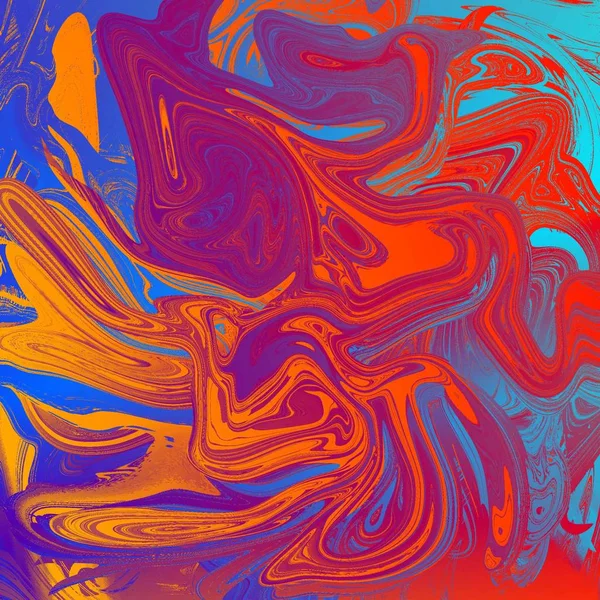 Liquid abstract background with oil painting streaks — Stock Photo, Image