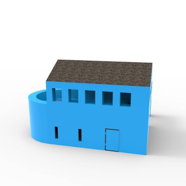 ev alanı işleme sonuçları blender uygulamasından 3D tasarım