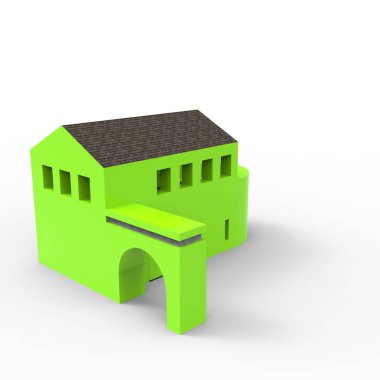 ev alanı işleme sonuçları blender uygulamasından 3D tasarım