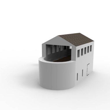 ev alanı işleme sonuçları blender uygulamasından 3D tasarım