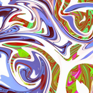 Yağlı boya çizgileri olan sıvı soyut arkaplan