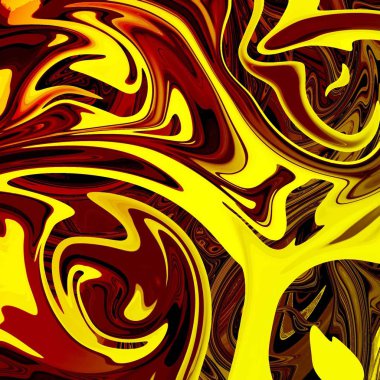 Yağlı boya çizgileri olan sıvı soyut arkaplan