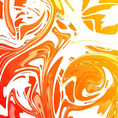 Yağlı boya çizgileri olan sıvı soyut arkaplan