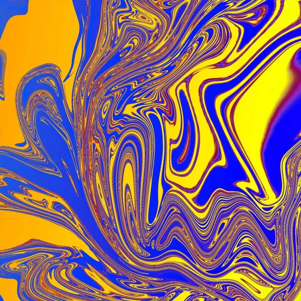 Liquid abstract background with oil painting streaks — Stock Photo, Image