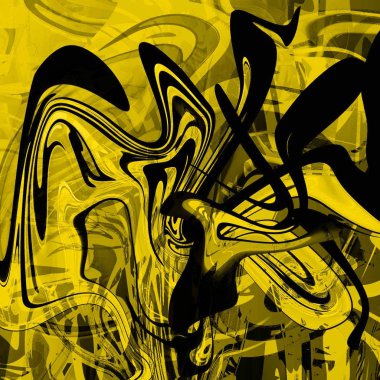 Yağlı boya çizgileri olan sıvı soyut arkaplan