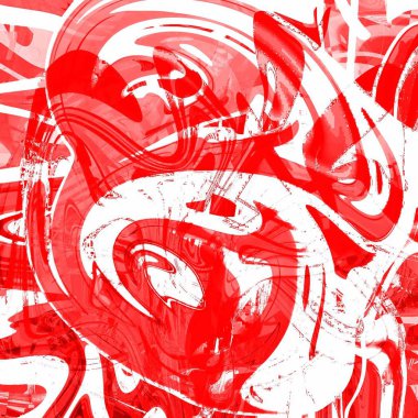 Yağlı boya çizgileri olan sıvı soyut arkaplan