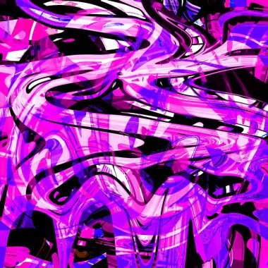 Yağlı boya çizgileri olan sıvı soyut arkaplan