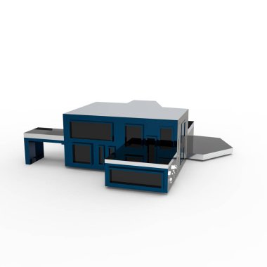 ev alanı işleme sonuçları blender uygulamasından 3D tasarım