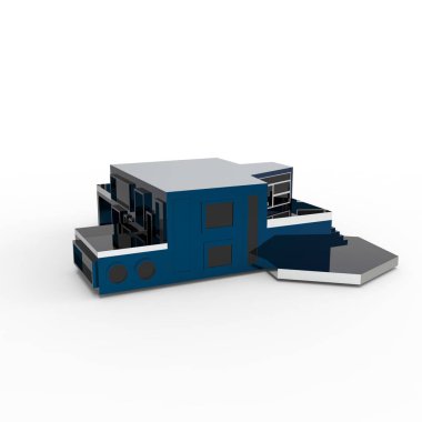 ev alanı işleme sonuçları blender uygulamasından 3D tasarım