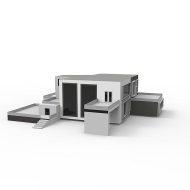 ev alanı işleme sonuçları blender uygulamasından 3D tasarım