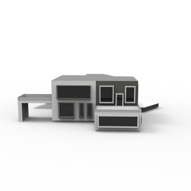 ev alanı işleme sonuçları blender uygulamasından 3D tasarım