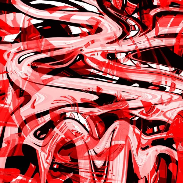 Yağlı boya çizgileri olan sıvı soyut arkaplan