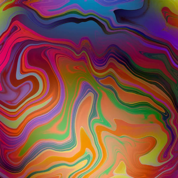 Fondo abstracto líquido con rayas de pintura al óleo — Foto de Stock