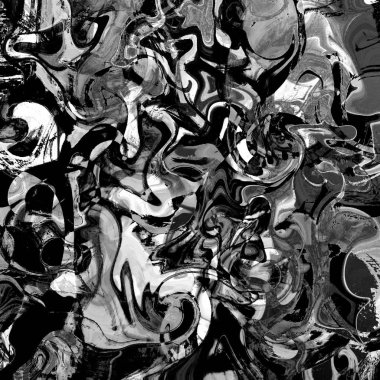 Yağlı boya çizgileri olan sıvı soyut arkaplan