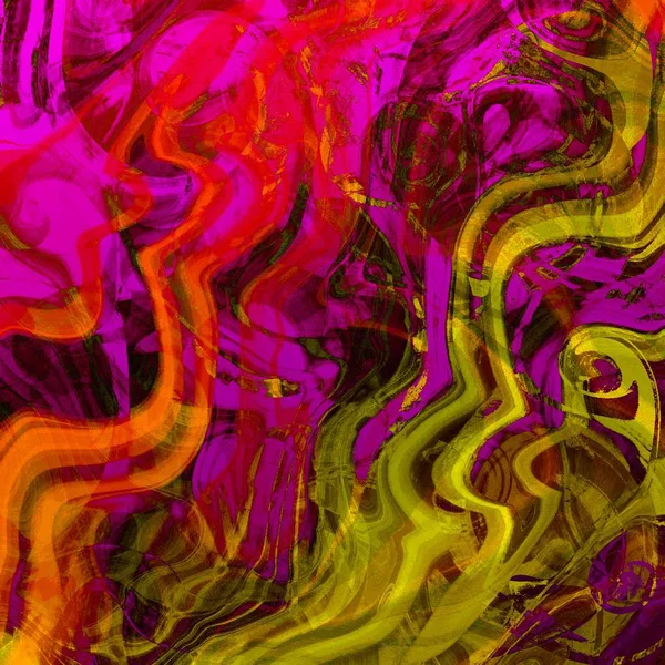 Fondo abstracto líquido con rayas de pintura al óleo — Foto de Stock