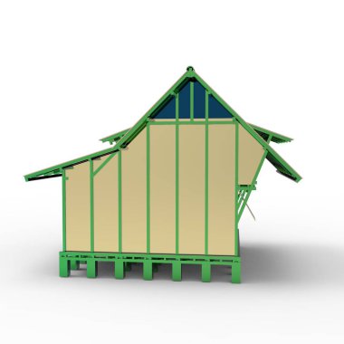 ev alanı işleme sonuçları blender uygulamasından 3D tasarım