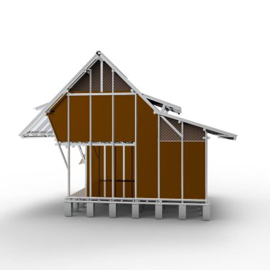 ev alanı işleme sonuçları blender uygulamasından 3D tasarım