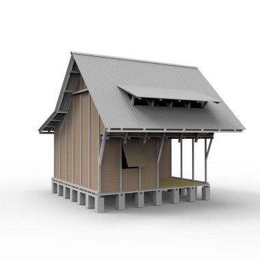 ev alanı işleme sonuçları blender uygulamasından 3D tasarım