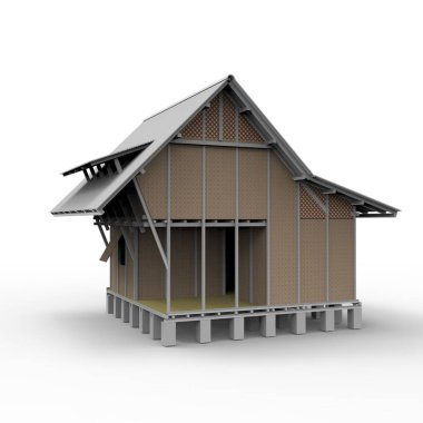 ev alanı işleme sonuçları blender uygulamasından 3D tasarım