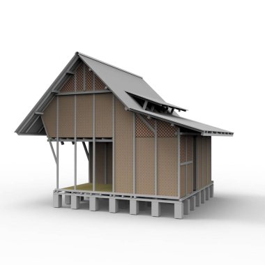 ev alanı işleme sonuçları blender uygulamasından 3D tasarım