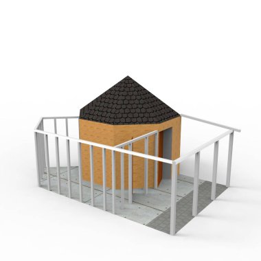 ev alanı işleme sonuçları blender uygulamasından 3D tasarım