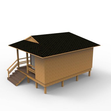 ev alanı işleme sonuçları blender uygulamasından 3D tasarım