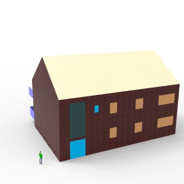 ev alanı işleme sonuçları blender uygulamasından 3D tasarım