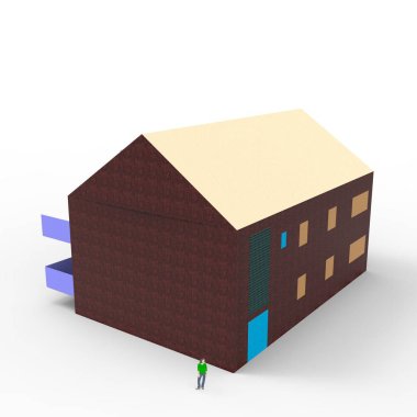 ev alanı işleme sonuçları blender uygulamasından 3D tasarım