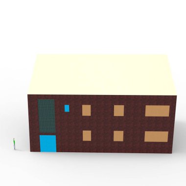 ev alanı işleme sonuçları blender uygulamasından 3D tasarım