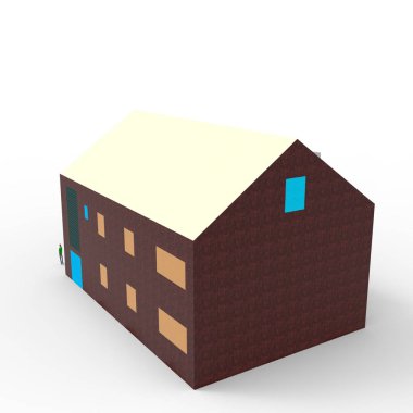 ev alanı işleme sonuçları blender uygulamasından 3D tasarım