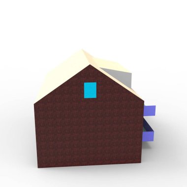 ev alanı işleme sonuçları blender uygulamasından 3D tasarım